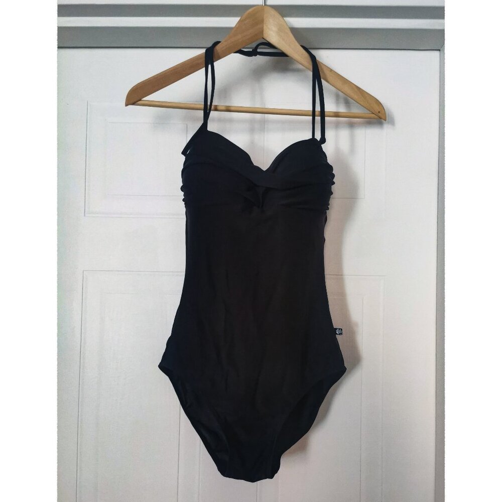 One Piece Halter Swimsuit Pinup Retro Look